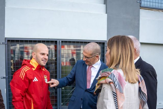 Parceiro do Benfica recebeu visita da presidente do Parlamento Europeu (fotos)