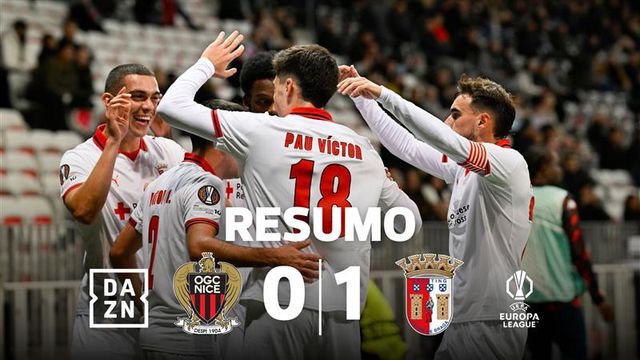 SC Braga passa teste em Nice e aproxima-se do apuramento (resumo)