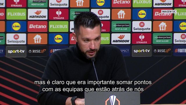 Farioli não ficou contente: «Podíamos ter tido uma diferença de golos melhor»