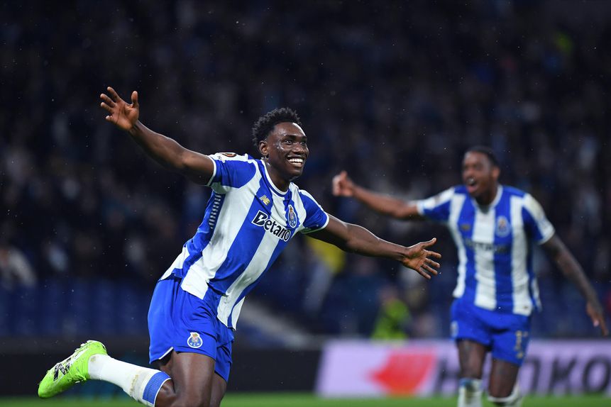 Samu colocou o FC Porto 'a voar' neste jogo da Liga Europa (Rogério Ferreira/Kapta+)