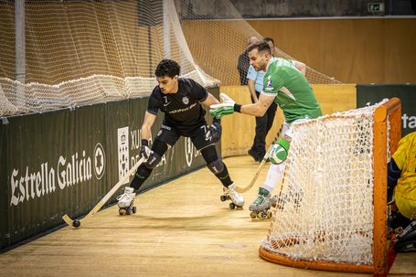 Rafael Bessa marcou o golo do empata do Sporting na Corunha, frente ao Liceo (foto WSE)