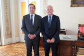Reinaldo Teixeira, presidente da Liga Portugal, com Amadeu Guerra, Procurador-Geral da República - Foto: Liga Portugal