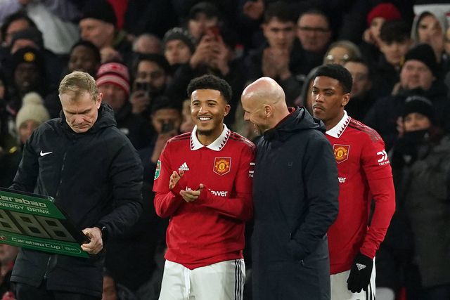 Ten Hag deseja a «melhor sorte» a Jadon Sancho