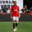 Antony em campo com a camisola do Manchester United