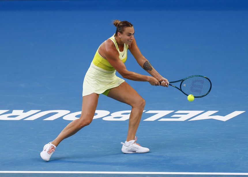 Aryna Sabalenka em ação