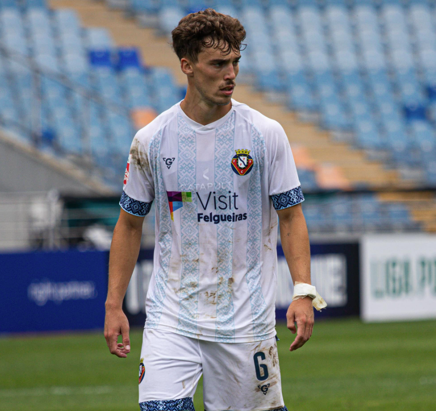 Vasco Moreira ao serviço do Felgueiras - Foto: Felgueiras/ Facebook