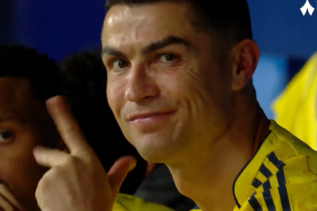 Gesto polémico de Ronaldo