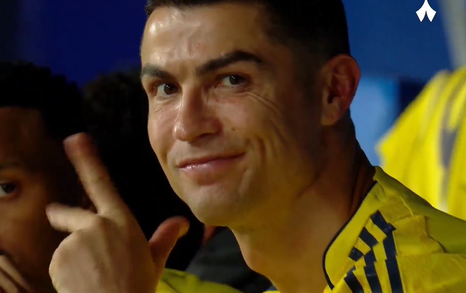 Gesto polémico de Ronaldo