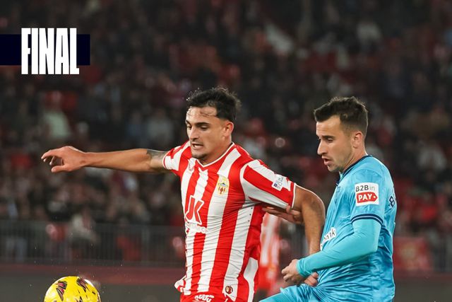 Almería com menos um aguenta nulo na receção ao Ath. Bilbao