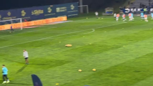 Aquecimento do FC Porto em Arouca