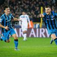 Jutglà festeja golo do Club Brugge frente à Atalanta