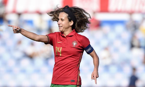 Dolores Silva, jogadora do SC Braga e capitã da Seleção Nacional. FOTO ANDRÉ ALVES