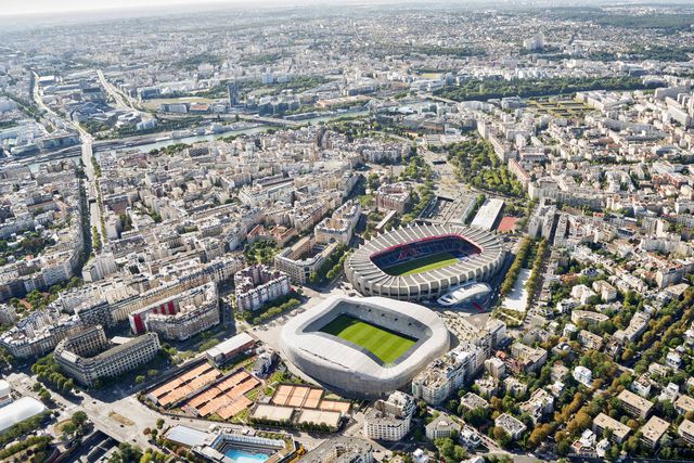 Estádio Jean-Bouin e Parque dos Príncipes separados por poucos metros