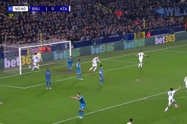 Golpe de cabeça de Pasalic vale empate à Atalanta em Brugge (vídeo)