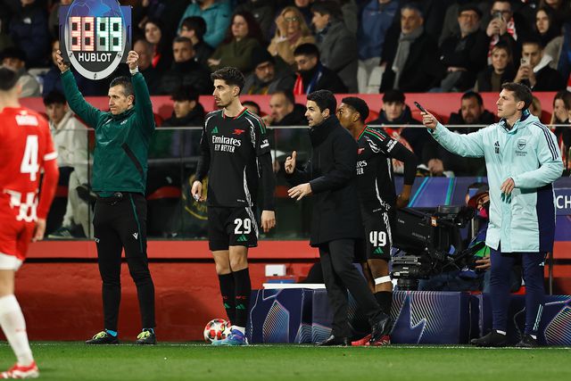 Kai Havertz e Mikel Arteta