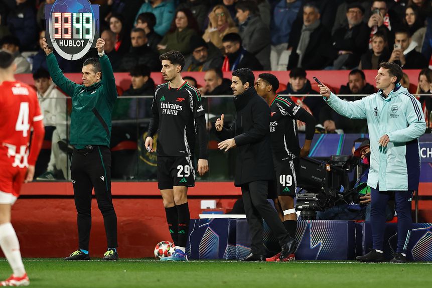 Kai Havertz e Mikel Arteta