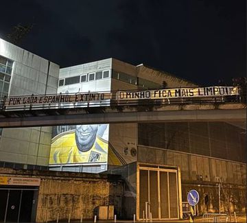 SC Braga «censura» tarja junto ao mural de Neno que «instiga ao ódio e à violência»