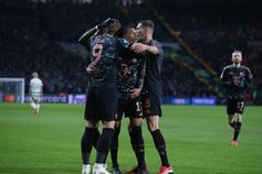 Festejos do Bayern frente ao Celtic