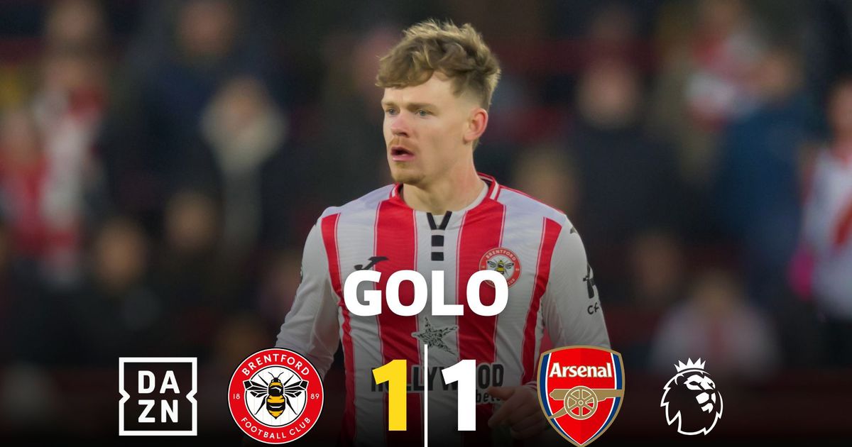 'Air' Lewis-Potter em ação: voo do extremo dá empate ao Brentford