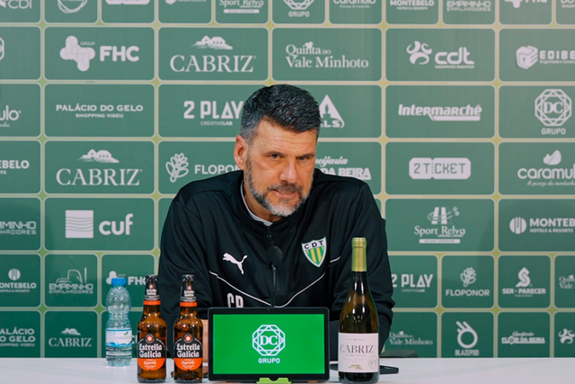 O treinador do Tondela, Cristiano Bacci - Foto: Tondela