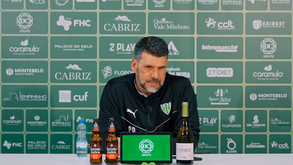 O treinador do Tondela, Cristiano Bacci - Foto: Tondela
