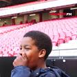 Rodrigo, o herói que salvou a mãe, conheceu o Estádio da Luz