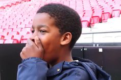 Rodrigo, o herói que salvou a mãe, conheceu o Estádio da Luz