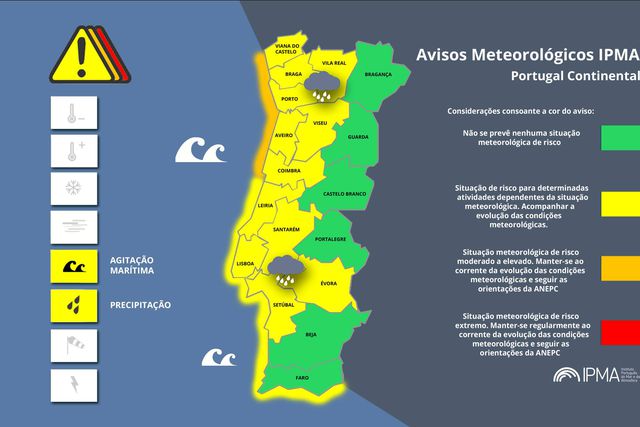Portugal continental escapa à depressão Oriana, mas vem aí chuva forte