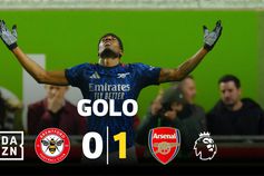 Um remate à baliza, um golo: primeiro disparo enquadrado do Arsenal é a contar