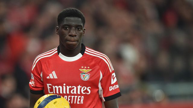 Banjaqui soma três jogos pela equipa principal do Benfica (foto: Miguel Nunes)