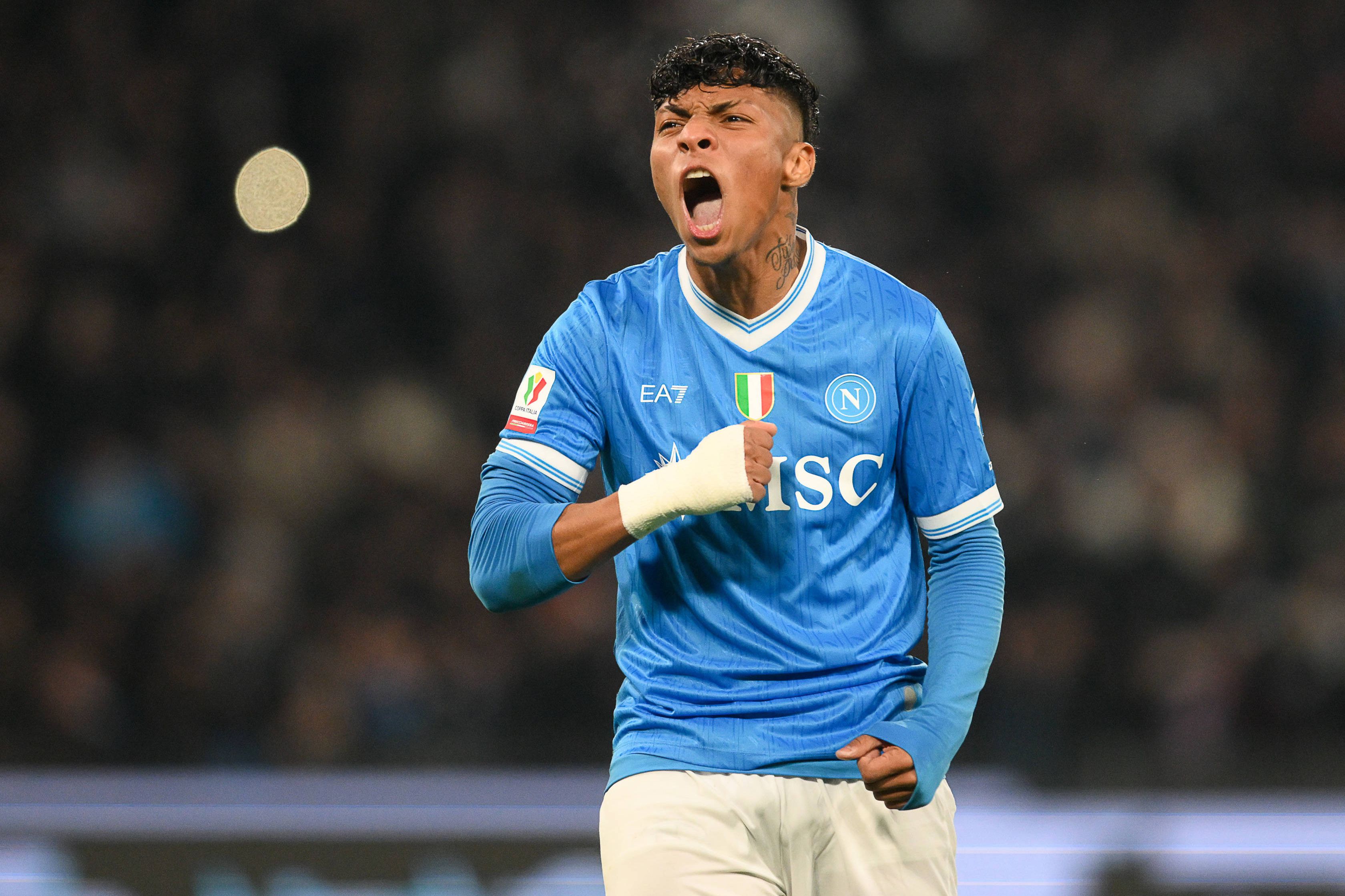 Alisson com a camisola do Nápoles