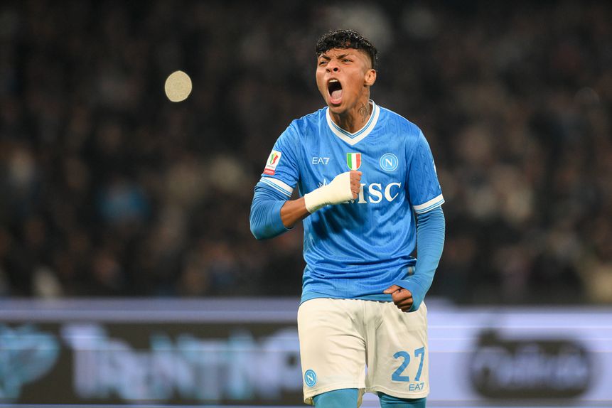 Alisson com a camisola do Nápoles