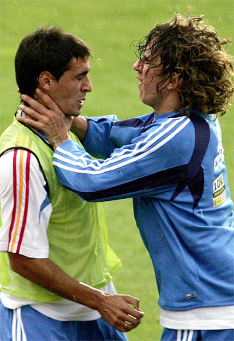 Durante um treino da seleção espanhola em 2005, Carles Puyol e Vicente disputaram um lance de forma mais acesa e o ex-Barcelona agarrou o colega pelo pescoço, antes de serem rapidamente separados