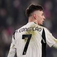 Francisco Conceição a celebrar o golo da vitória frente ao Inter