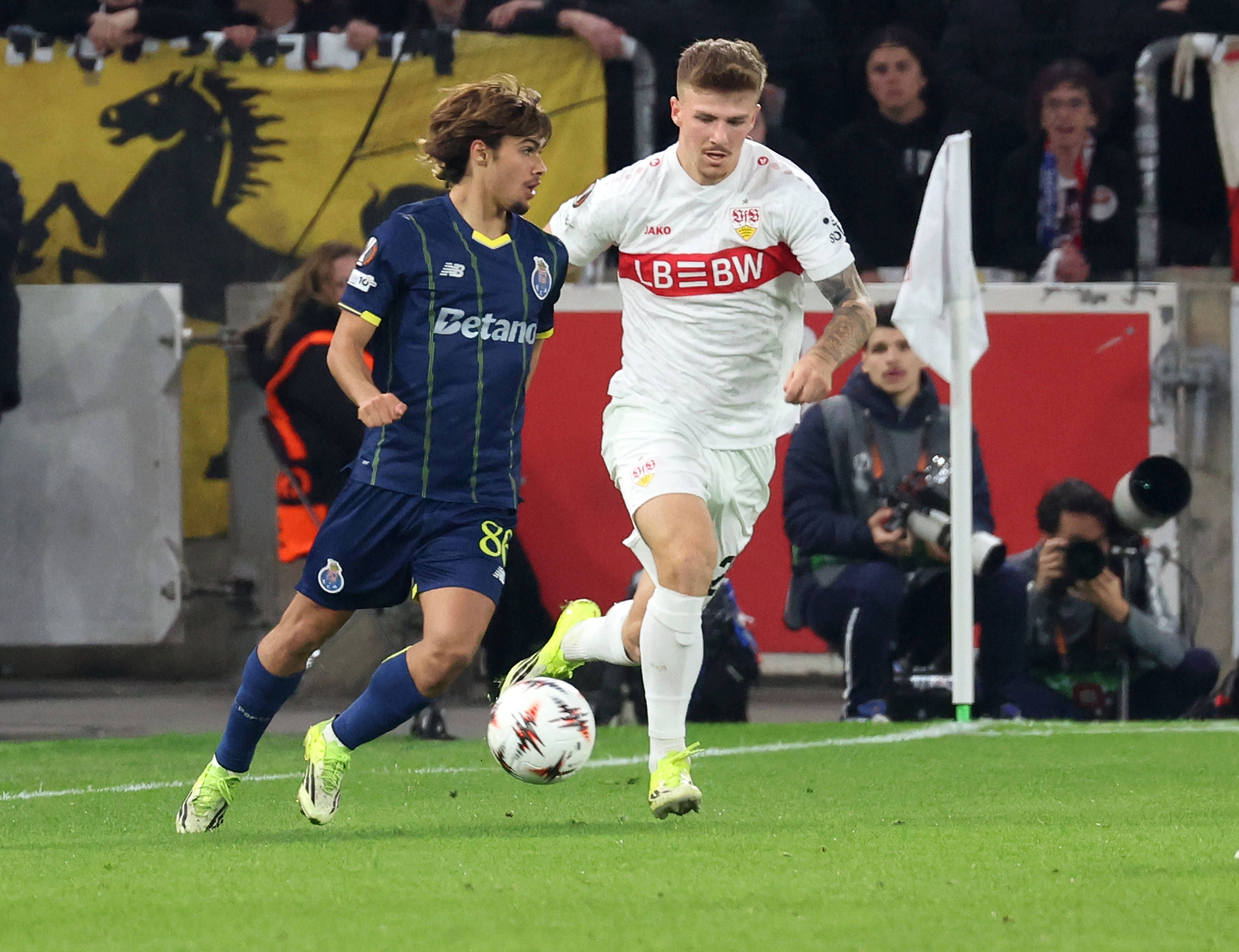 Mora apontou o segundo golo do FC Porto em Estugarda. Foto: IMAGO