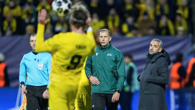 O Sporting de Rui Borges foi 'atropelado' na Noruega pelo Bodo/Glimt, uma equipa que se tem apresentado em grande nível na Liga dos Campeões — Foto: IMAGO