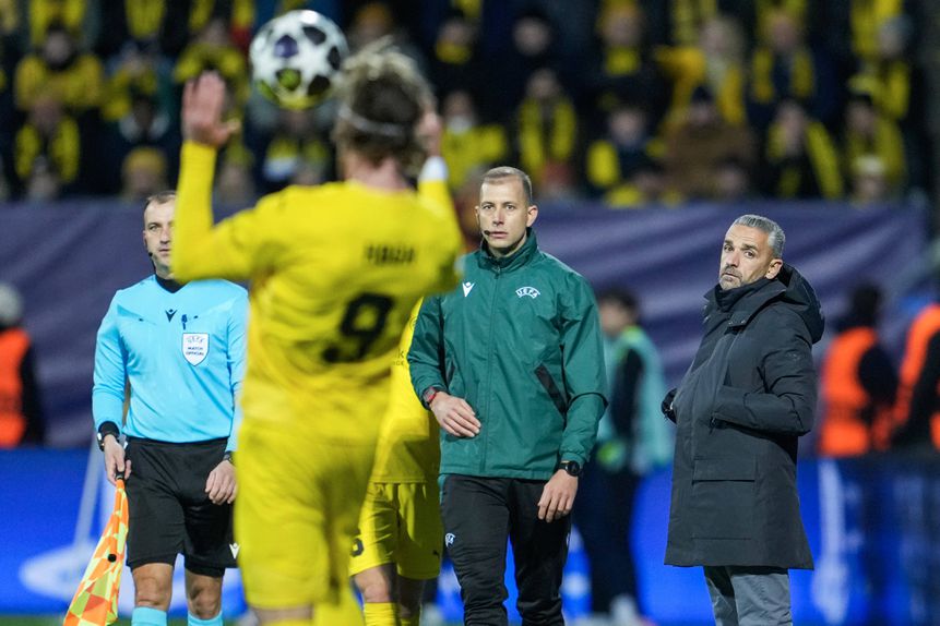 O Sporting de Rui Borges foi 'atropelado' na Noruega pelo Bodo/Glimt, uma equipa que se tem apresentado em grande nível na Liga dos Campeões — Foto: IMAGO