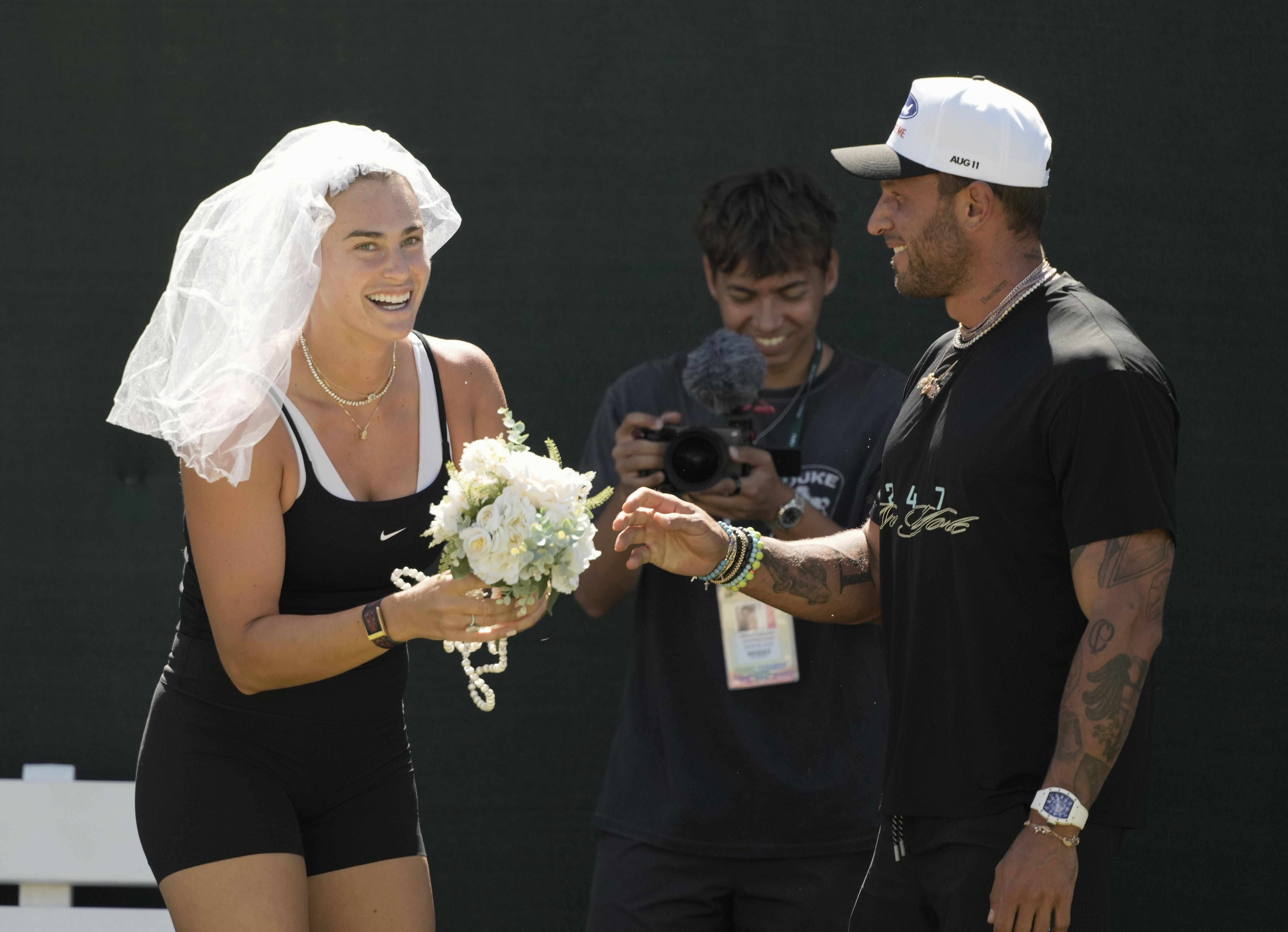 Aryna Sabalenka e Georgios Frangulis         Fotografia Imago