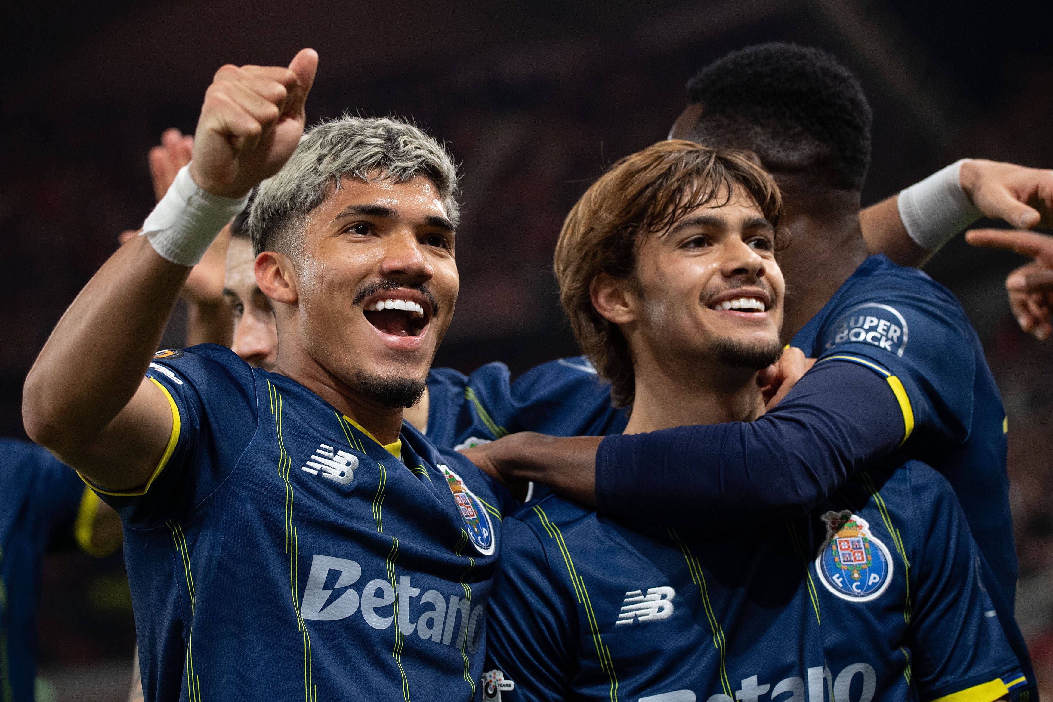 Os festejos do FC Porto após o segundo golo. Foto: IMAGO