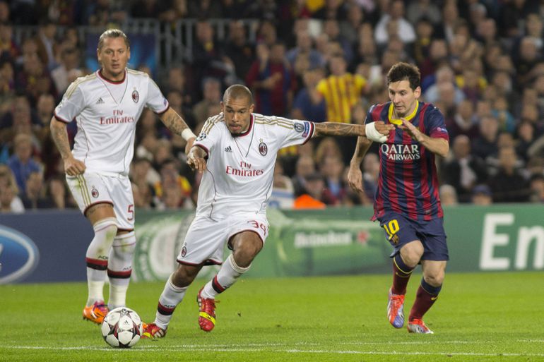 O Milan surpreendeu na primeira mão com uma vitória por 2-0. No Camp Nou, porém, o Barcelona respondeu com uma exibição brilhante. Messi marcou dois golos e abriu caminho para um triunfo por 4-0 que garantiu a passagem aos quartos, em 2013. IMAGO