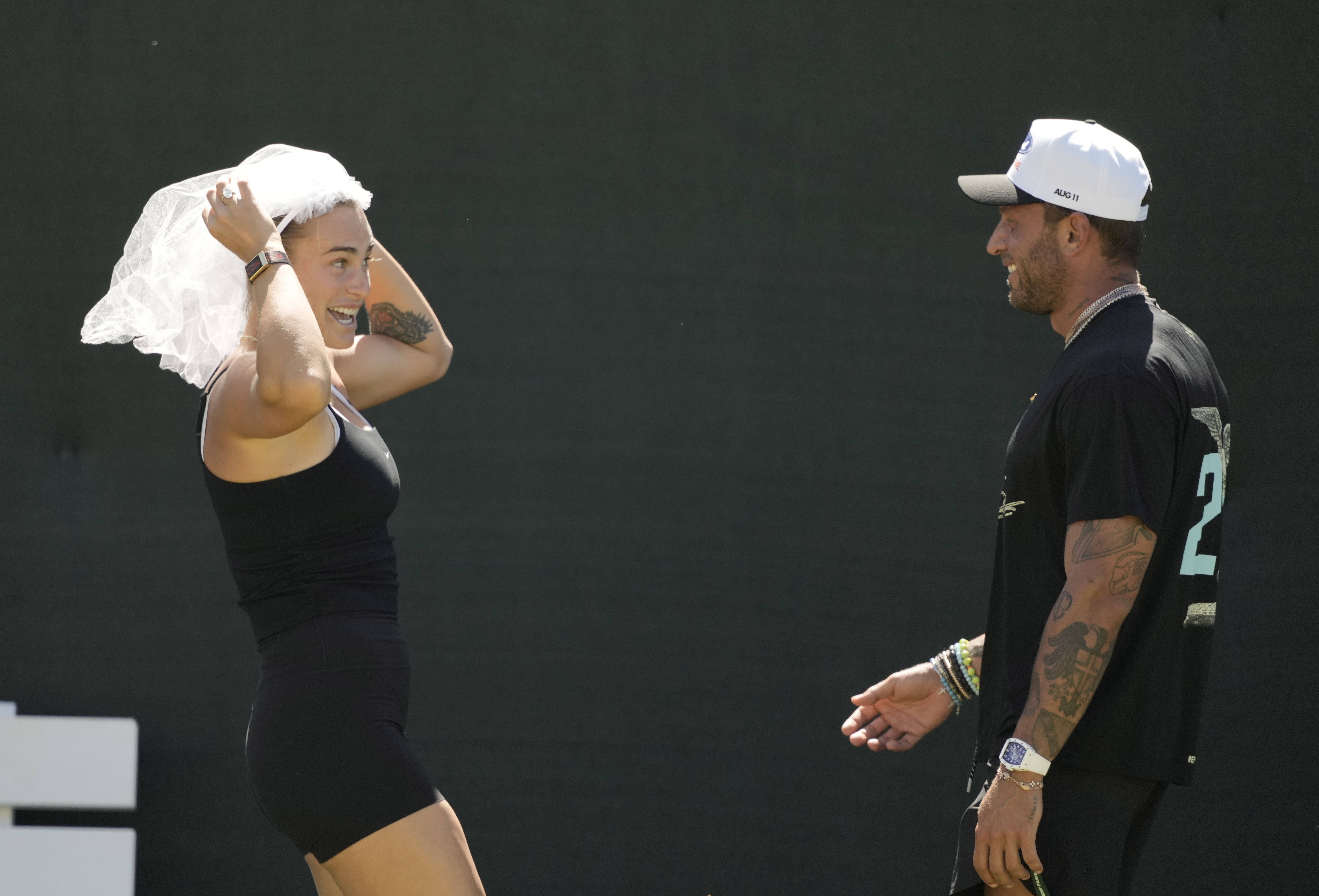 Aryna Sabalenka e Georgios Frangulis    Fotografia Imago