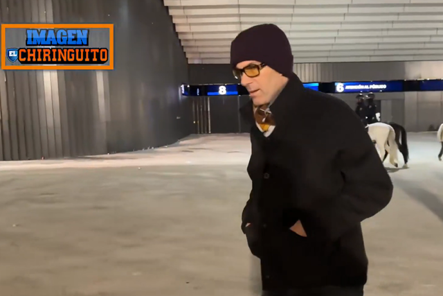 Zidane à saída do Bernabéu