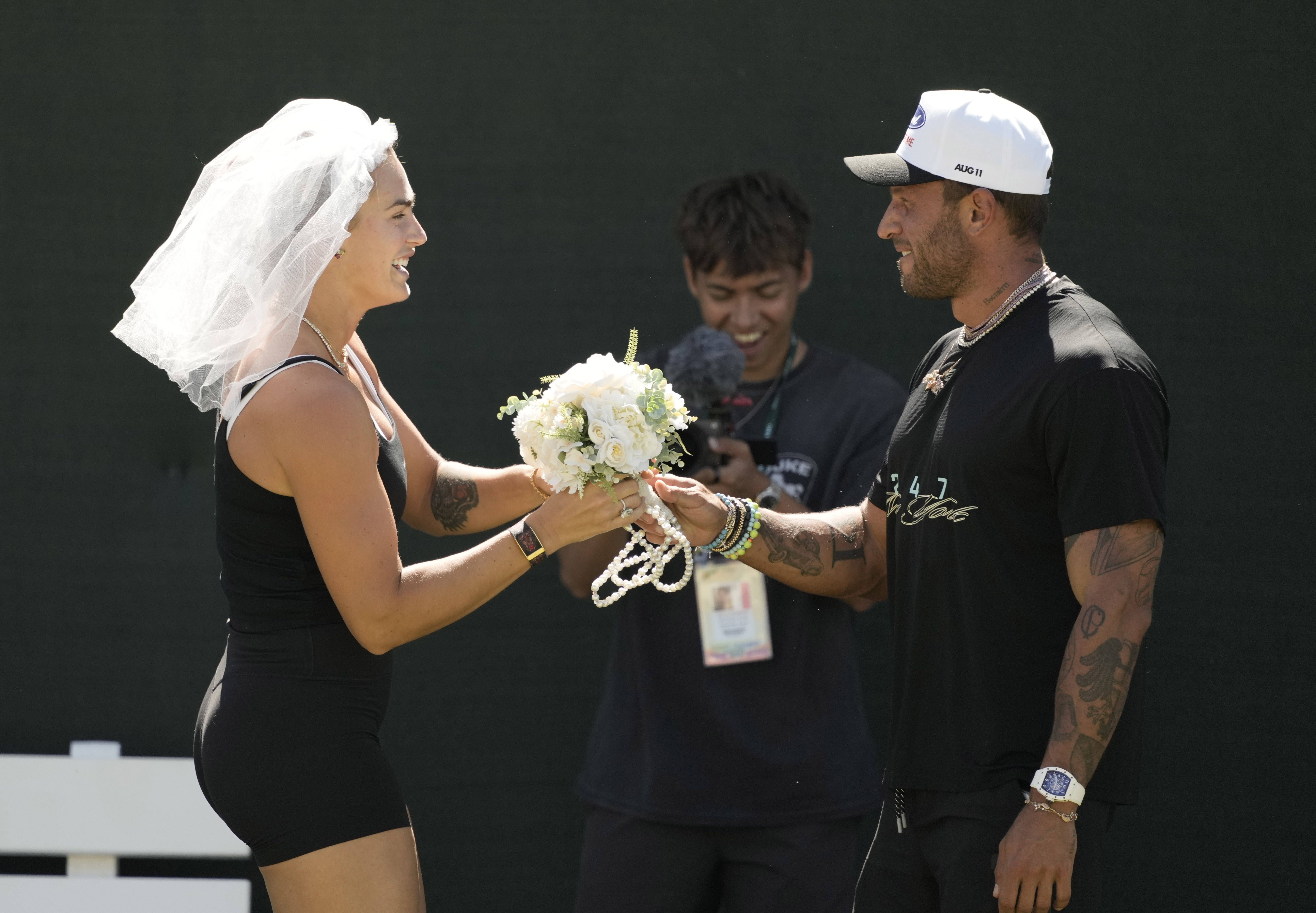 Aryna Sabalenka e Georgios Frangulis       Fotografia Imago