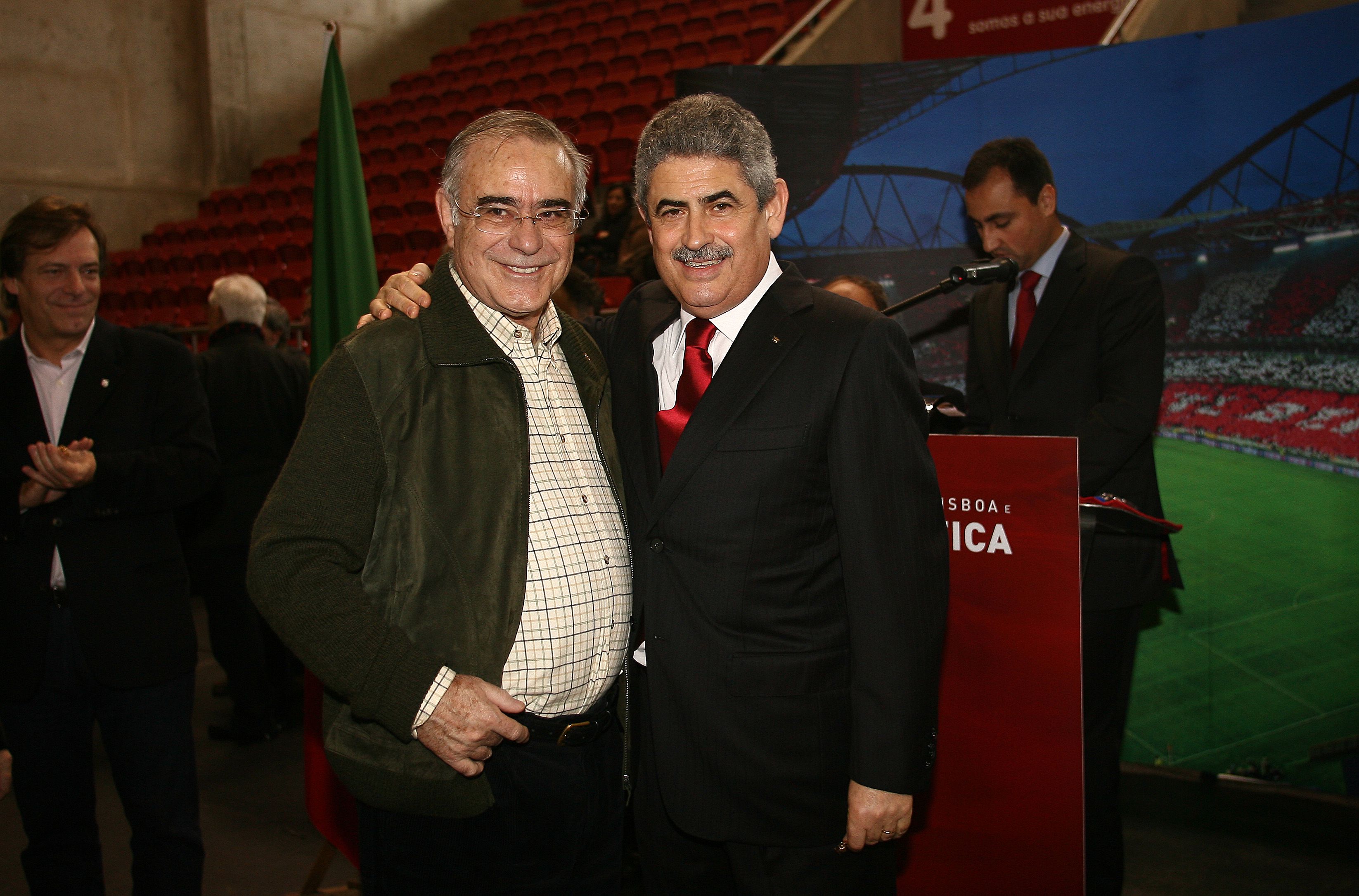 Mário Zambujal e Luís Filipe Vieira - Foto: A BOLA