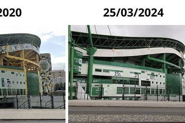 A incrível transformação de Alvalade em imagens