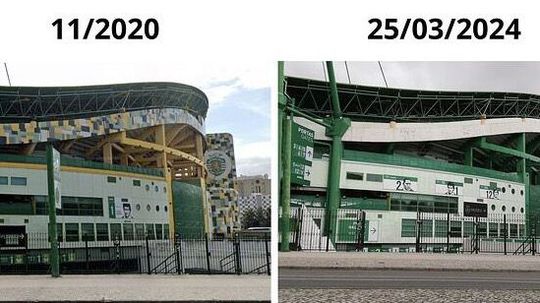 A incrível transformação de Alvalade em imagens