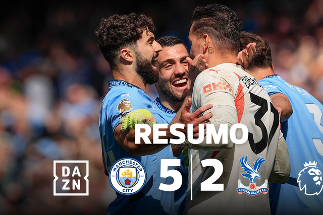 Resumo: City esteve a perder mas acabou a golear o Crystal Palace
