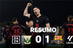 Resumo da vitória sofrida do Barcelona em casa do Leganés