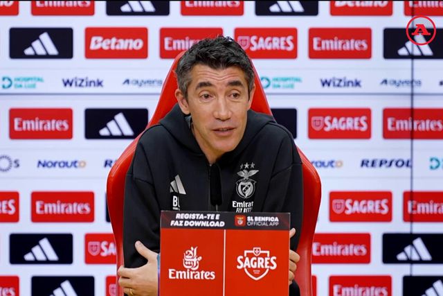 Bruno Lage em conferência de Imprensa antes do jogo com o Tirsense (Foto: Miguel Nunes)