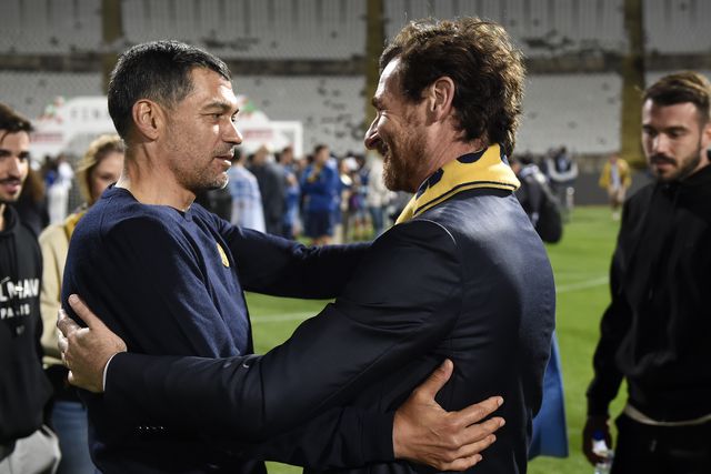 Sérgio Conceição e André Villas-Boas nos festejos da Taça de Portugal de 2024